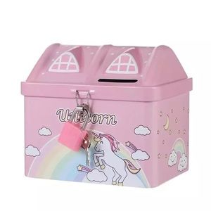 🆕Pink Storage Box With Lock & Key Set